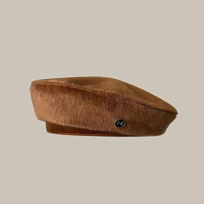 High Quality Wool Female Dark Series Fall Winter Fashion Beret Platonelstore