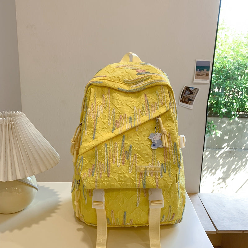 Backpack Casual High School Student Female Ruffle Schoolbag Platonelstore