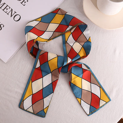 Girls' Vintage Bow Thin Narrow Polka Dot Winter Hair Band Platonelstore