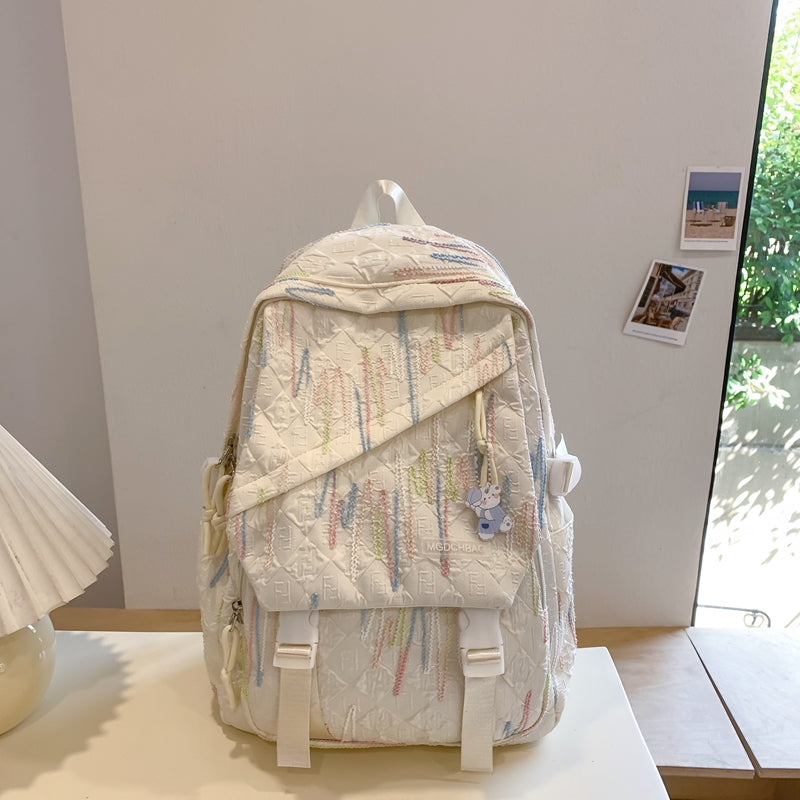Backpack Casual High School Student Female Ruffle Schoolbag Platonelstore