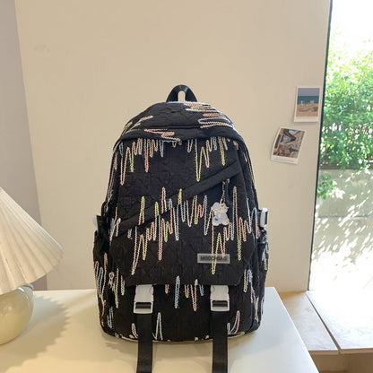 Backpack Casual High School Student Female Ruffle Schoolbag Platonelstore