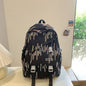 Backpack Casual High School Student Female Ruffle Schoolbag Platonelstore