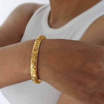 Inlaid Zircon Bracelet All-matching Women Platonelstore