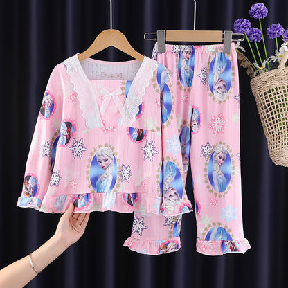 Air Conditioning Clothes Spring & Fall Cinnamoroll Babycinnamoroll Two-piece Set Summer Pajamas Platonelstore