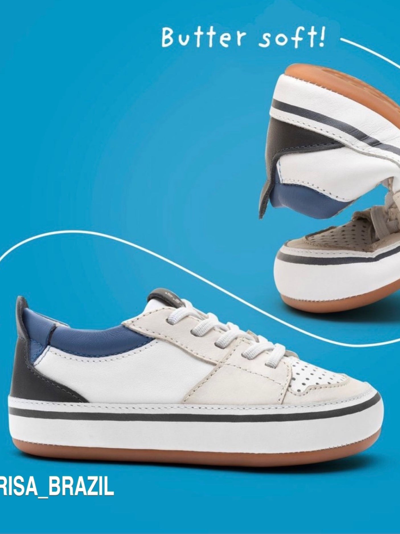 Brazil Handmade Soft Bottom Breathable Toddler Shoes Platonelstore