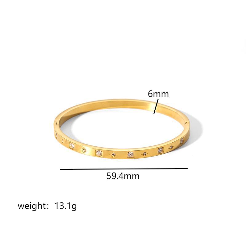 Ins Style Titanium Steel Bracelet Six-pointed Star Buckle Platonelstore