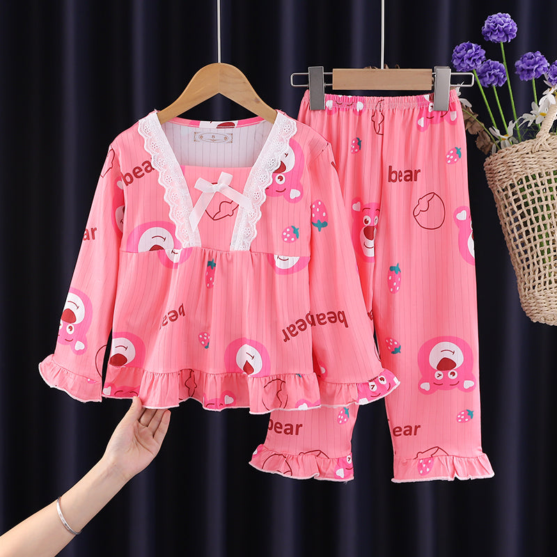 Air Conditioning Clothes Spring & Fall Cinnamoroll Babycinnamoroll Two-piece Set Summer Pajamas Platonelstore