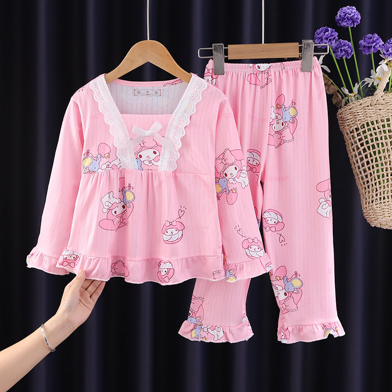 Air Conditioning Clothes Spring & Fall Cinnamoroll Babycinnamoroll Two-piece Set Summer Pajamas Platonelstore