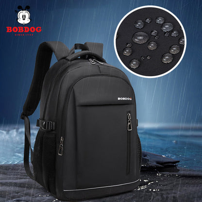 Bobdog Backpack Men's Travel Backpack Business Trip Computer Bag Male Junior High School Student College Students Bag Super Large Capacity Platonelstore