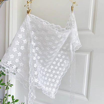 Triangular Binder Super Fairy French White Summer Female Lace Platonelstore