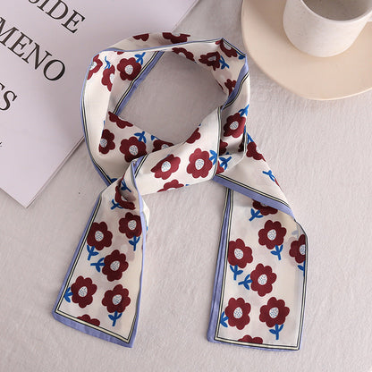 Girls' Vintage Bow Thin Narrow Polka Dot Winter Hair Band Platonelstore