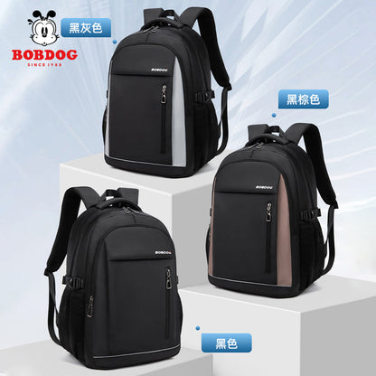 Bobdog Backpack Men's Travel Backpack Business Trip Computer Bag Male Junior High School Student College Students Bag Super Large Capacity Platonelstore