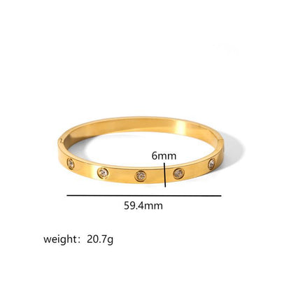 Ins Style Titanium Steel Bracelet Six-pointed Star Buckle Platonelstore