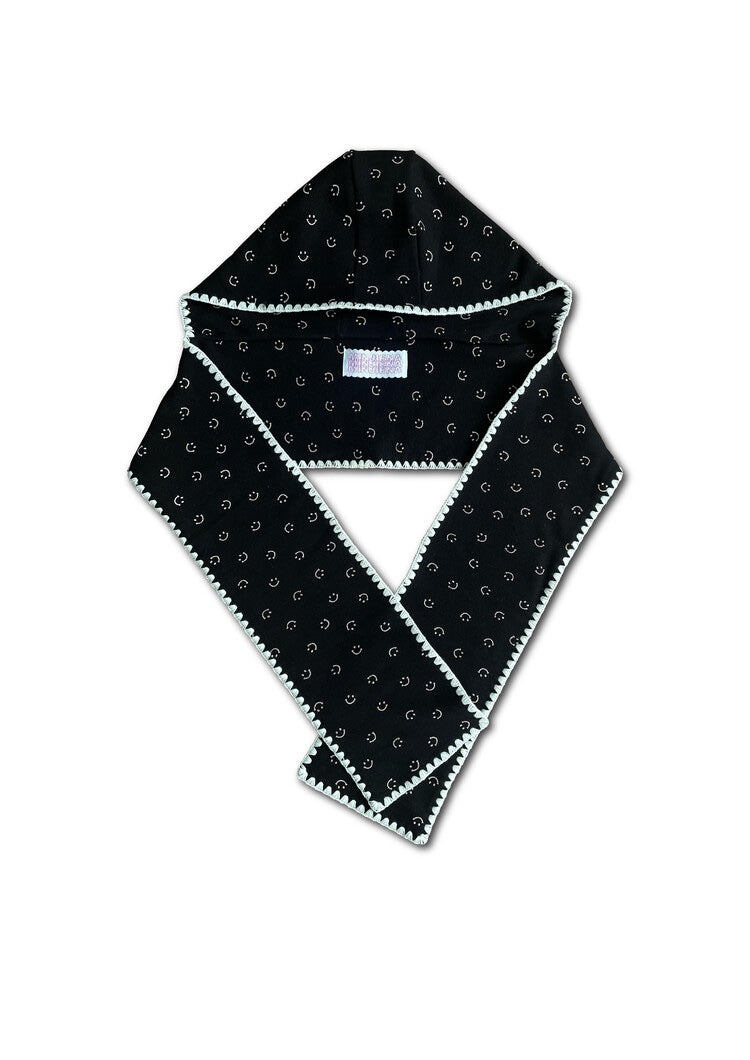 Minjiena Cute Smiling Face Lace Scarf Hat Platonelstore