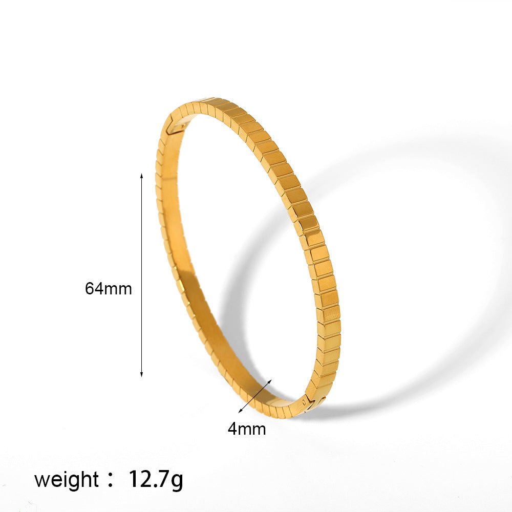 Ins Style Titanium Steel Bracelet Six-pointed Star Buckle Platonelstore