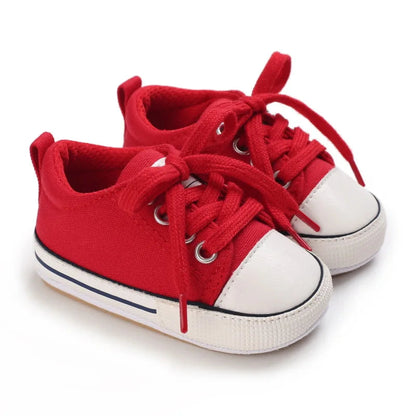 Meckior Baby Sneakers Baby Boys Girls Canvas Shoes Non-slip Rubber Sole Comfortable Soft Unisex Baby Basketball Shoes 0-18M Platonelstore