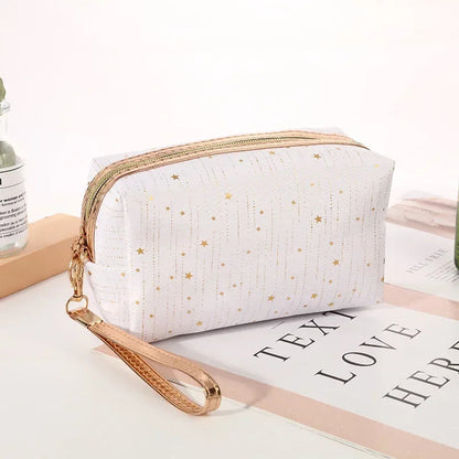 Women Paillette Stars Cosmetic Bag Make Up Pouch Travel Wash Toiletry Ladies Makeup Bag Lipstick Cosmetic Organizer Bags Platonelstore