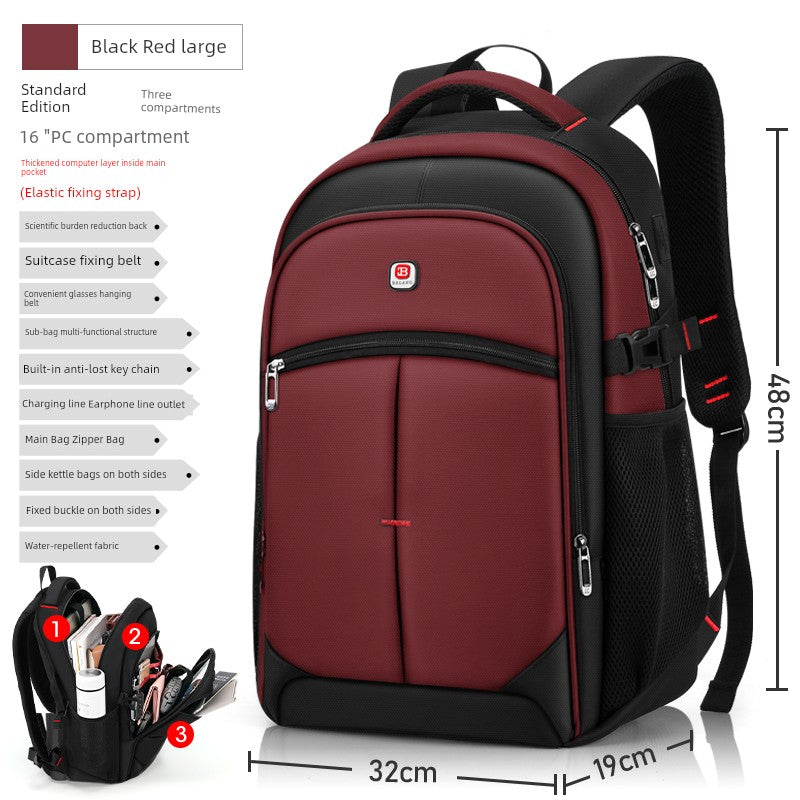New Arrival Backpack Men Backpack Fashion Trendy High School Junior High School Student Schoolbag Female Large Capacity Travel Laptop Bag Platonelstore