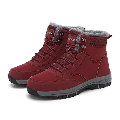 Men's Shoes Snow Boots Women's Platform Plus Size Sneakers Fashion Waterproof Casual Shoes Winter Fur Warm Ankle Boots Big Size Platonelstore