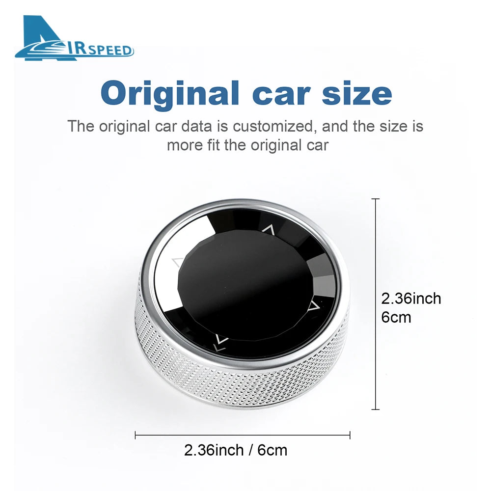 AIRSPEED for BMW E90 E91 E92 E93 E70 E71 E82 E81 E87 IDrive Multimedia Button Knob Cover Central Accessories E Chassis Crystal Platonelstore