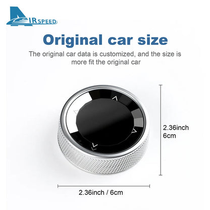 AIRSPEED for BMW E90 E91 E92 E93 E70 E71 E82 E81 E87 IDrive Multimedia Button Knob Cover Central Accessories E Chassis Crystal Platonelstore