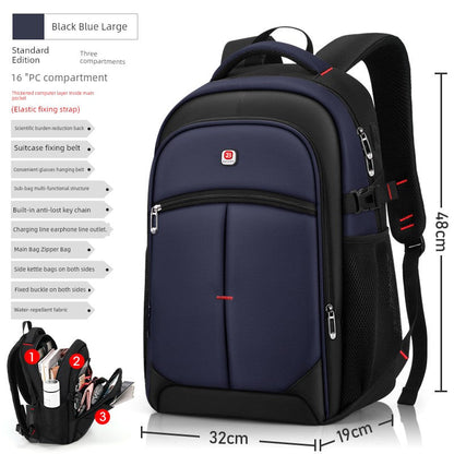 New Arrival Backpack Men Backpack Fashion Trendy High School Junior High School Student Schoolbag Female Large Capacity Travel Laptop Bag Platonelstore