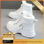 Smir 2024 New Sports Shoes Women's High-Top Winter Fleece-lined Thickening Thermal Cotton Shoes Platform Snow Boots Women Platonelstore