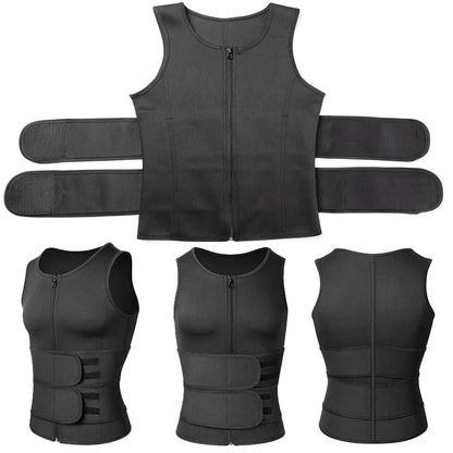 Men Body Shaper Waist Trainer Vest Slimming Sauna Sweat Vest Compression Undershirt Shapewear  Workout Tank Tops  Corset Platonelstore