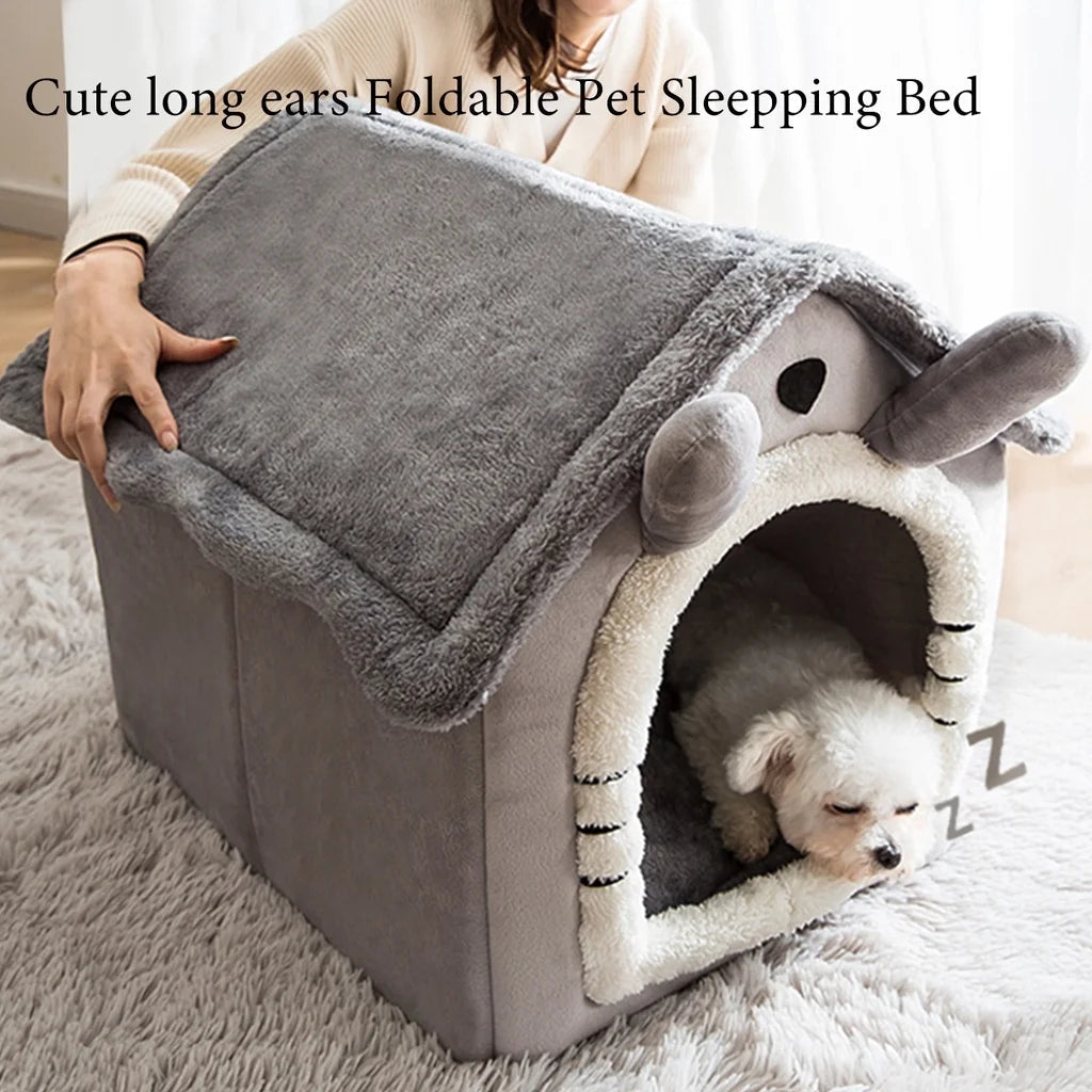 Cat /Dog bed Foldable Pet Sleepping Bed removable and washable cat house kennel for dog house indoor cat nest Platonel