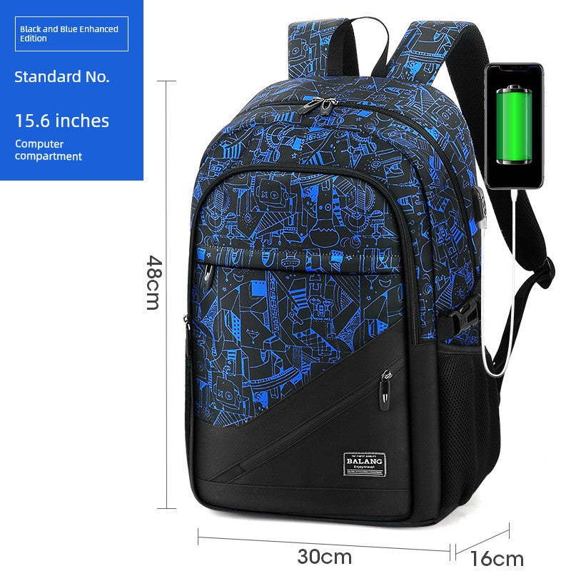 New Arrival Backpack Men Backpack Fashion Trendy High School Junior High School Student Schoolbag Female Large Capacity Travel Laptop Bag Platonelstore