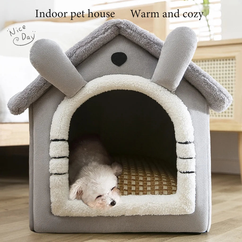 Cat /Dog bed Foldable Pet Sleepping Bed removable and washable cat house kennel for dog house indoor cat nest Platonel