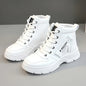 Women Boots 2024Winter Fashion Waterproof Height Increased Snow Boots Warm Plus High Top CottonShoes Platform Sports Ankle Boots Platonelstore