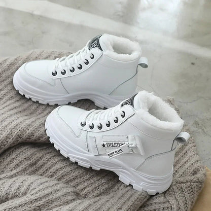 Winter Snow Boots for Women Casual High-top Shoes Warm Womens Sneakers Platform Ankle Boots Plus Size 45 Zapatillas De Mujer New Platonelstore