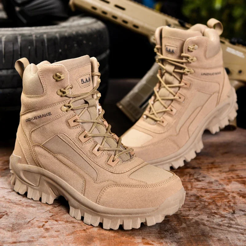 Lightweight Man Tactical Boots Combat Training Lace Up Waterproof Outdoor Hiking Breathable Hunting Platform Boots Men Shoes Platonelstore