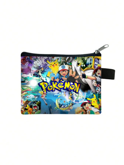 Pokemon Pikachu Pikachu Pencil Case Pencil Case Primary and Secondary School Students Cartoon Pokemon Cartoon School Bag Mochila Platonelstore