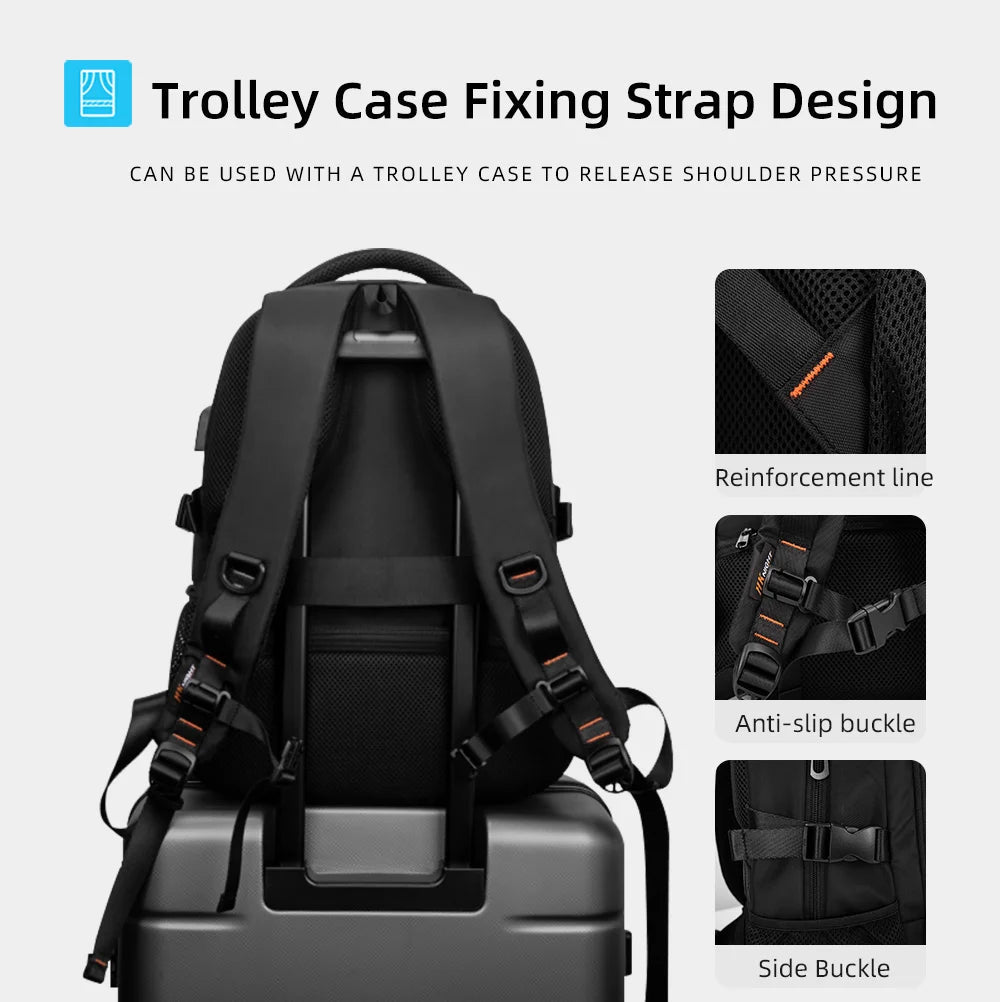 HcanKcan Men Casual Laptop Backpack Large Capacity Teenage Student Bags Designer Business Pack Sports Travel Backpack YKK Zipper Platonelstore
