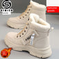Smir 2024 New Sports Shoes Women's High-Top Winter Fleece-lined Thickening Thermal Cotton Shoes Platform Snow Boots Women Platonelstore
