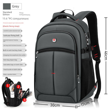 New Arrival Backpack Men Backpack Fashion Trendy High School Junior High School Student Schoolbag Female Large Capacity Travel Laptop Bag Platonelstore