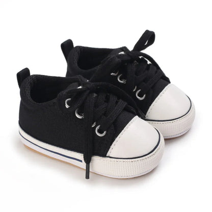 Meckior Baby Sneakers Baby Boys Girls Canvas Shoes Non-slip Rubber Sole Comfortable Soft Unisex Baby Basketball Shoes 0-18M Platonelstore