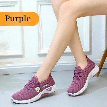 Women's Shoes Autumn New Style True Fly Weaving Old Beijing Cloth Shoes Little Daisy Women's Casual Sports Shoes Walking Shoes Platonelstore