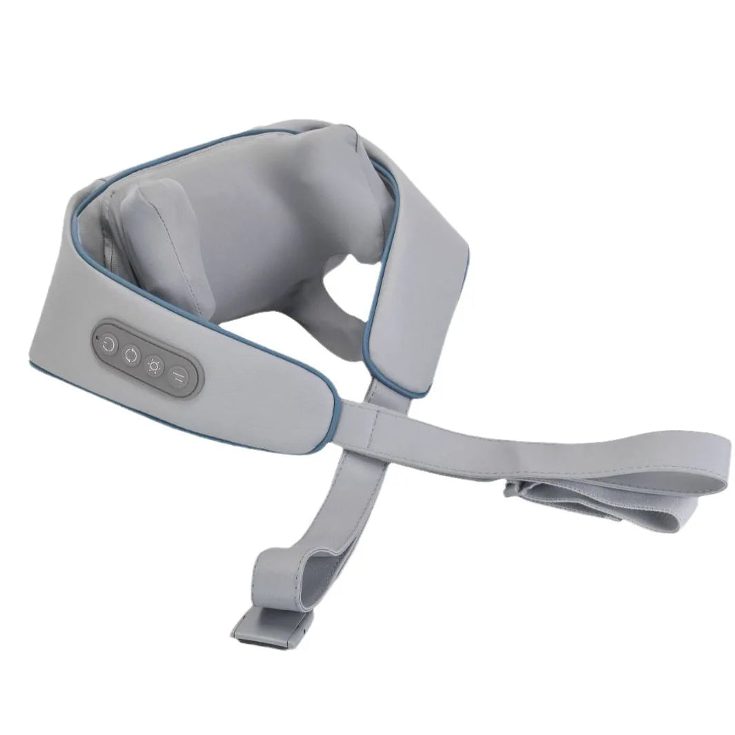 Massagers for Neck and Shoulder with Heat Shiatsu Kneading Neck Massager Rechargeable Cervical Massage Shawl Soothing Muscle Platonel
