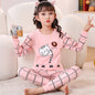 Spring Autumn Girls Cotton Pajamas Baby Full Sleeve Soft Sleepwear Children Winter Underwear Sets Kids Cartoon Pijamas Boys Pjs Platonelstore