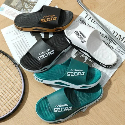 Men's Bathroom Non-slip Summer Fashion Flip-flops Women Couple Shoes Indoor Home Sandals Men's Slippers for Summer Outdoor Wear Platonelstore