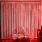 6x3M LED USB Curtain String Fairy Lights Christmas Garland 8 Modes Remote for New Year 2024 Party Garden Home Wedding Decoration Platonelstore