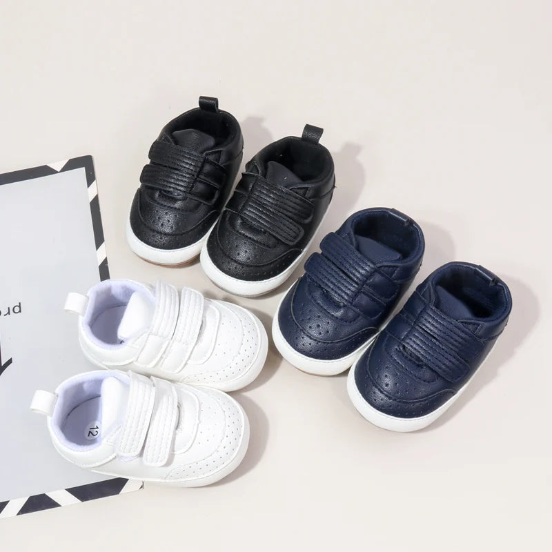 Spring and Autumn Baby Girls and Boys Casual Shoes Fashion Design Three Colors TPR Sole Anti Slip Newborn Toddler Shoes BSK4194 Platonelstore