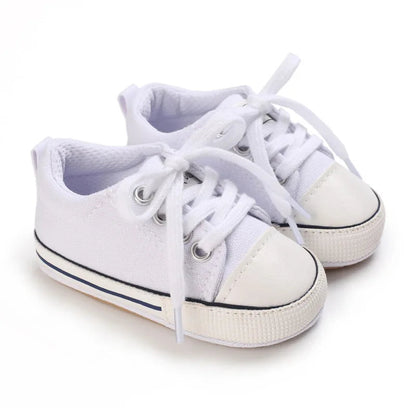 Meckior Baby Sneakers Baby Boys Girls Canvas Shoes Non-slip Rubber Sole Comfortable Soft Unisex Baby Basketball Shoes 0-18M Platonelstore