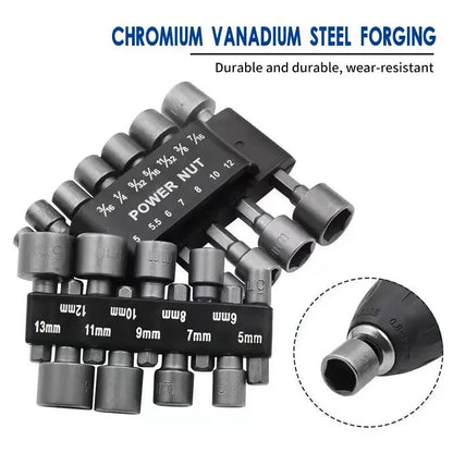 Powerful Socket Inner Hexagonal Wrench Hexagonal Handle Screwdriver Socket Extension Rod Pneumatic Screwdriver Insert Tool Set Platonelstore