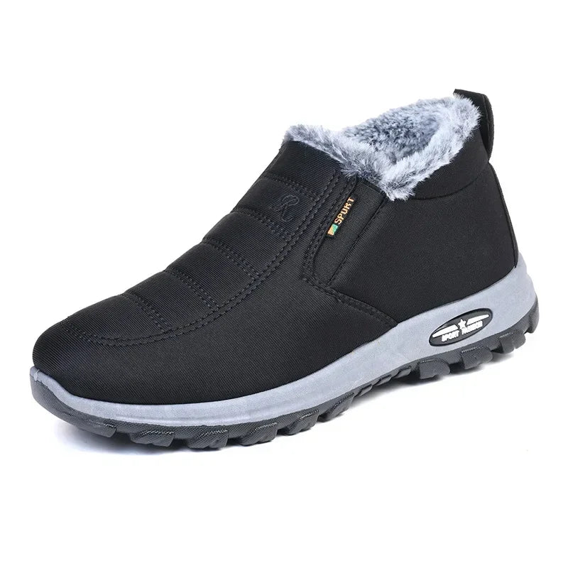 Winter Snow Boots Men Casual Slip on Ankle Boots Warm Fur Comfortable Sneakers Non-slip Botas Men Shoes Zapatos Hombre2024 Platonelstore