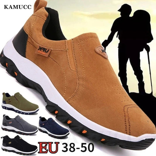 2023 New Casual Shoes Men's Sneakers Fashion Outdoor Walking Loafers Comfortable Shoes Men's Shoes Lightweight Plus Size 50 Platonelstore