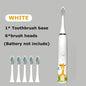 Cartoon Electric Toothbrush Twins Kids Sonic Electric Toothbrushes with 5 Replacement Brush Heads Battery Electric Teeth Brush Platonelstore